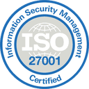 ISO 27001 — Information Security Management certification seal